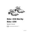HUSQVARNA RIDER1030BIOCLIP Manual de Usuario