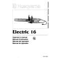 HUSQVARNA ELECTRIC16 Manual de Usuario